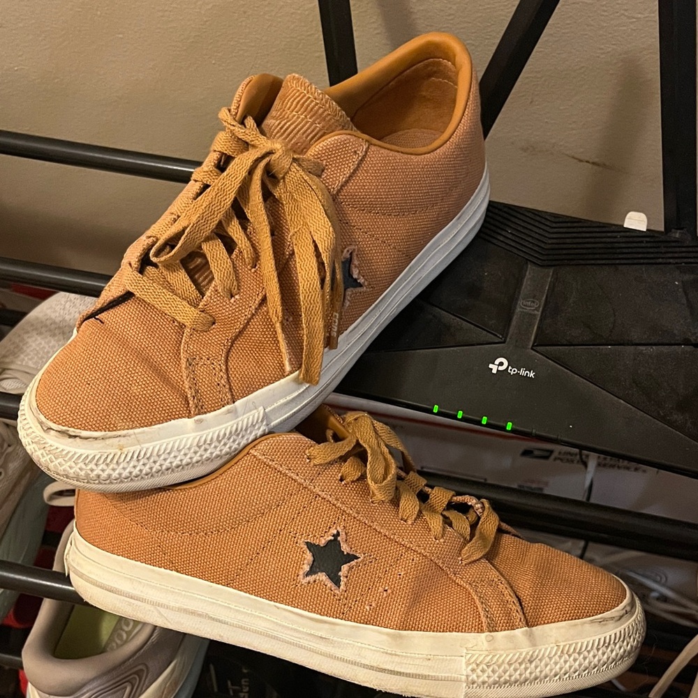 Converse Women's Sneakers in Tan Canvas